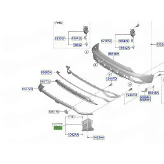 Capac Bara spate HYUNDAI TUCSON 2020-> Acoperire Bara spate (O) STANGA Perioada 2024 2025