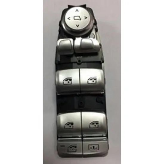 Buton oglinda BMW 7 G11 2015-> Panou butoane oglinzi fata cu rabatare electrica (argintiu button) ( pentru 4 usi (8pin) STANGA Perioada 2015 2016 2017 2018 2019
