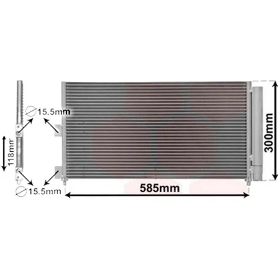 Radiator aer conditionat LEXUS GS 2011-> 350 234KW 318CP , pentru motor 2GR-FSE perioada 2012 2013,2014,2015,2016 2017