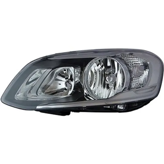 Far stanga VOLVO XC60 1 2008->2017 perioada 2010 2011 2012 2013 2014 2015 2016 2017 de la an de fabricatie 10/2013, fara motor reglaj, semnal transparent, cu reglaj electric, cu bec H9/H7