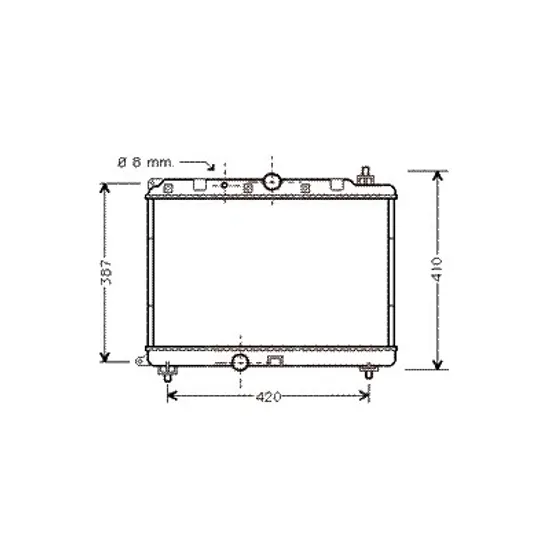 Radiator apa ROVER 45 2000->2005 pentru 2.0 iDT, perioada 2000 2001 2002 2003 2004 2005