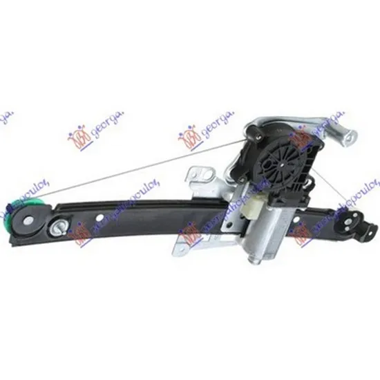 Macara Usa VOLVO S60 1 2000->2010 Macara usa spate cu motor electrica stanga Perioada 2000 2001 2002 2003 2004 2005 2006 2007 2008 2009
