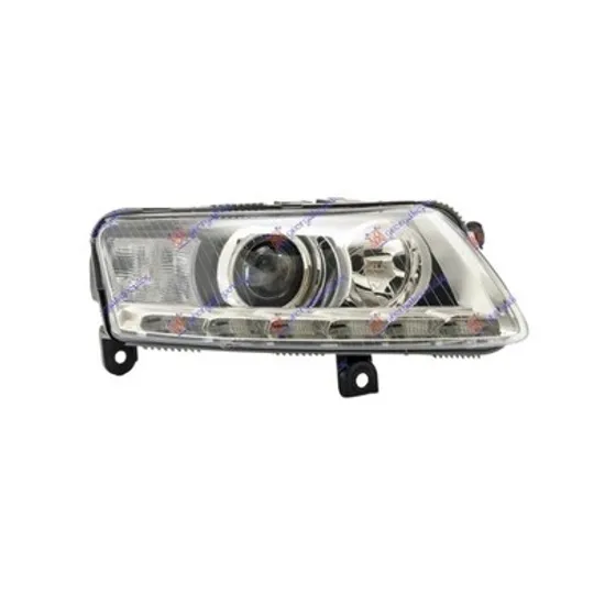 Faruri AUDI A6 C6 2004->2011 Far Bi-XENON cu daylight LED (E) (TYC) dreapta Perioada 2008 2009 2010 2011