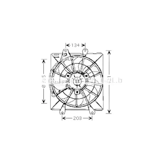 Ventilator motor TOYOTA AVENSIS T22 1997->2003 pentru 2.0 TD , perioada 1997 1998 1999 2000 2001 2002 2003
