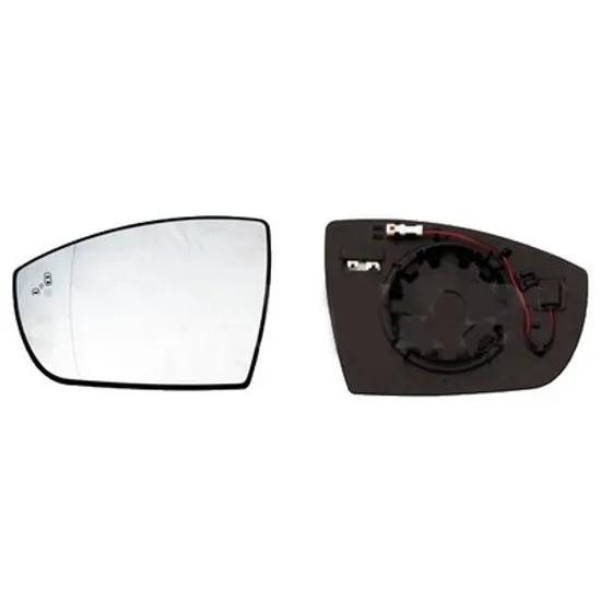 Sticla Oglinda FORD KUGA 2 2012->2019 Geam oglinda cu incalzire (cu asistenta linie directie) stanga Perioada 2012 2013 2014 2015 2016 2017 2018 2019 2020