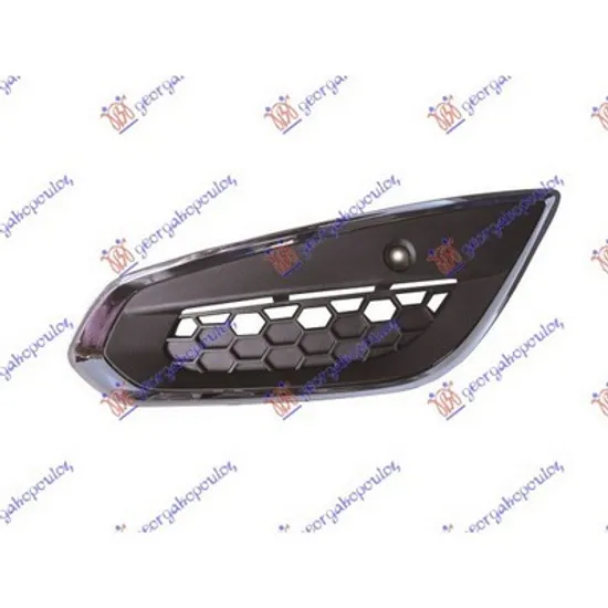 Grila Bara VOLVO S60 2 2010->2018 Grila bara fata (cu senzori pilot parcare) si rama cromata stanga Perioada 2010 2011 2012 2013 2014 2015