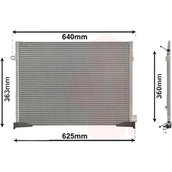 Radiator aer conditionat BMW 3 E46 1997->2005 pentru 316 i, perioada 1998 1999 2000 2001 2002 2003 2004 2005