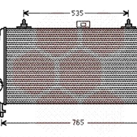 Intercooler CITROEN C6 Sedan 2005->2012 2.2 HDi 125KW 170CP , pentru motor 4HT (DW12BTED4) perioada 2006 2007,2008,2009,2010,2011 2012