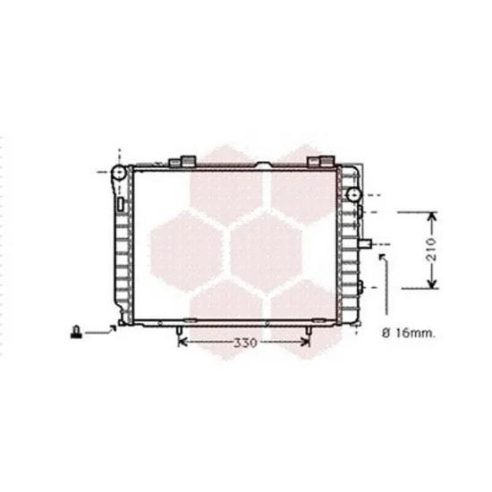 Radiator Motor MERCEDES CLK C208 1997->2003 Radiator apa pentru 2.0 - 2.3L ->2000 CV manuala/automata cu/fara aer conditionat (52x42) Perioada 1997 1998 1999 2000 2001 2002