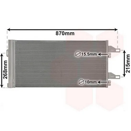 Radiator Aer Conditionat CITROEN JUMPER 2006-> Radiator aer conditionat 2,2-2,3-3,0 D HDi (71x37x16) Perioada 2006 2007 2008 2009 2010 2011 2012 2013 2014 2015 2016 2017 2018