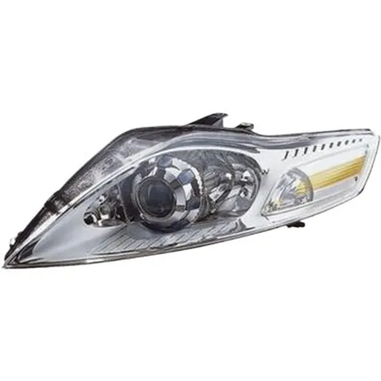 Far stanga FORD MONDEO 4 2007->2015 perioada 2009 2010 2011 2012 2013 2014 2015 pana la an de fabricatie 09/2010, cu motor reglaj, semnal galben, cu reglaj electric, adaptiv, cu bec H7/H1