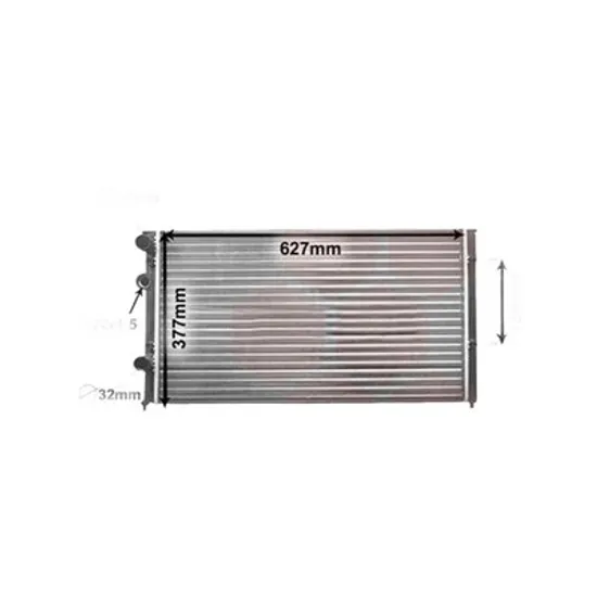 Radiator Motor SEAT AROSA 1997->2004 Radiator apa pentru 1 0 cu aer conditionat 63x38 Perioada 1997 1998 1999 2000 2001 2002 2003 2004