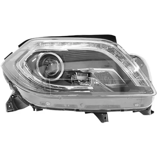 Far dreapta MERCEDES GL-CLASS X166 2012->2015 perioada 2013 2014 2015 , fara motor reglaj, fara unitate de control Xenon, Bi-Xenon, fumuriu, adaptiv, cu bec D1S tub descarcare gaze