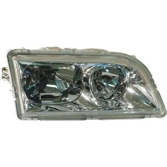 Far dreapta VOLVO S40 1 1995->2004, V40 1995->2004 perioada 1995 1996 1997 1998 1999 2000 2001 2002 2003 2004 de la an de fabricatie 2001, pana la an de fabricatie 2003, fara motor reglaj, cromat, cu reglaj electric, numar pini 4, cu bec H7/H7