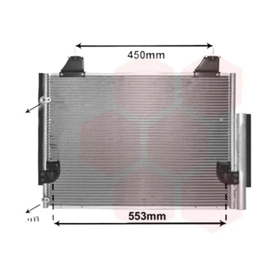 Radiator aer conditionat CITROEN C2 2003->2017 1.4 54KW 73CP , pentru motor KFV (TU3A), KFV (TU3JP) perioada 2003 2004,2005,2006,2007,2008 2009