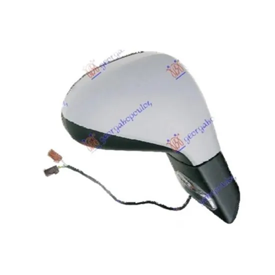 Oglinda PEUGEOT 207 2006->2015 Oglinda exterioara dreapta, ptr vopsit, electrica cu semnal Perioada 2006 2007 2008 2009 2010 2011 2012