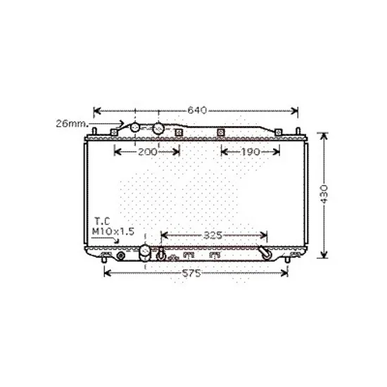 Radiator apa HONDA CIVIC 8 2005-> pentru 1.4, perioada 2008 2009 2010 2011 2012 2013