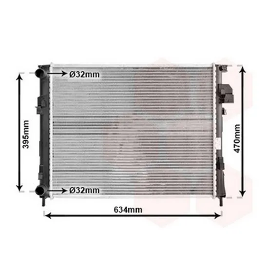 Radiator Motor RENAULT TRAFIC 2 2001-> Radiator apa pentru 2 0 i 16V /1 9 DTi 56x46 9 Perioada 2001 2002 2003 2004 2005 2006