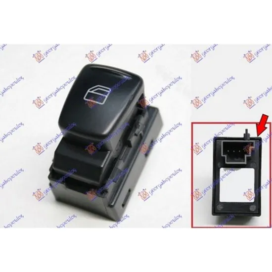 Butoane usa SMART FORTWO cupe 451 2007->2014 Panou butoane usa (usa stanga/dreapta) (4 pin) dreapta Perioada 2007 2008 2009 2010 2011 2012 2013 2014