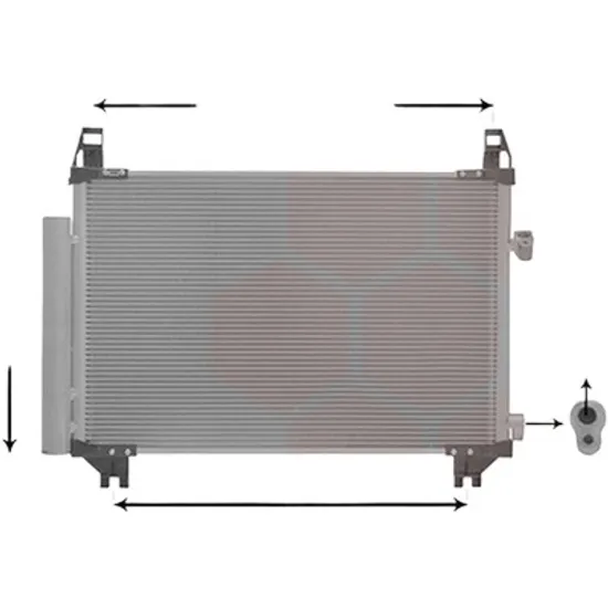 Radiator aer conditionat VOLVO S60 1 2000->2010, V70 2 1999->2008 pentru 2.4 T5, perioada 2004 2005 2006 2007 2008 2009 2010