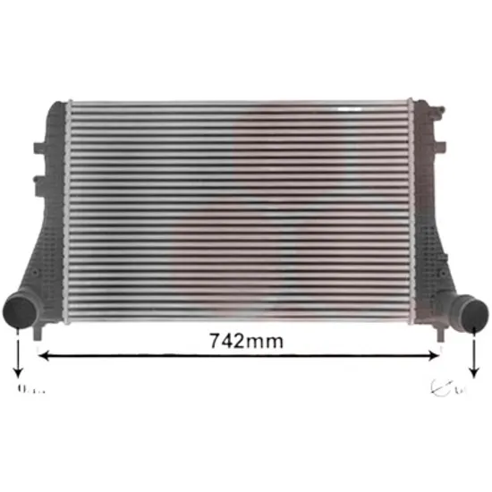 Intercooler VW SCIROCCO 2008->2017 pentru 2.0 R, perioada 2009 2010 2011 2012 2013 2014 2015 2016 2017