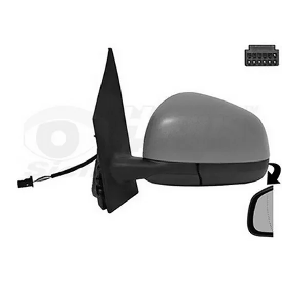 Oglinda SMART FORTWO cupe 453 2014-> Oglinda exterioara electrica cu incalzire pentru vopsit stanga Perioada 2014 2015 2016 2017 2018 2019 2020