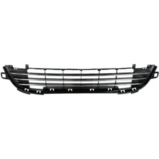 Grila bara fata PEUGEOT 207 2006->2015 perioada 2008 2009 2010 2011 2012 2013 de la an de fabricatie 08/2009, crom-negru, inferior