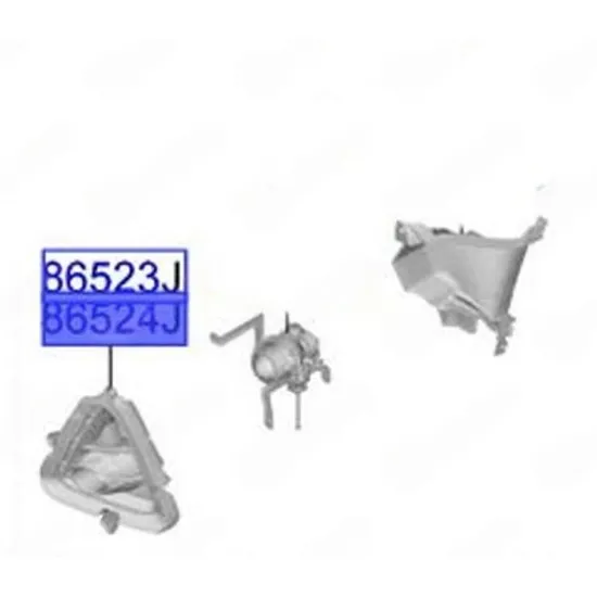 Grila Bara HYUNDAI i20 2020-> Grila bara fata lateral exterior (cu gauri proiector) (O) DREAPTA Perioada 2020 2021 2022 2023 2024