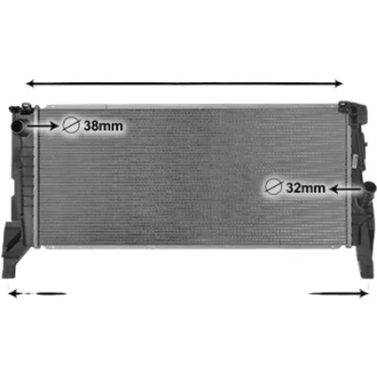 Radiator apa MINI MINI COOPER F56 2013-> Cooper S 131KW 178CP , pentru motor B48 A20 A, B48 A20 F perioada 2020 2021,2022,2023,2024 2025