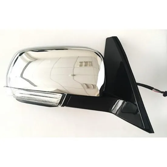 Oglinda MITSUBISHI PAJERO 4 2006-> Oglinda exterioara electrica cu incalzire cu rabatare electrica (cu semnal si lampa podea) cromat DREAPTA Perioada 2007 2008 2009 2010 2011 2012