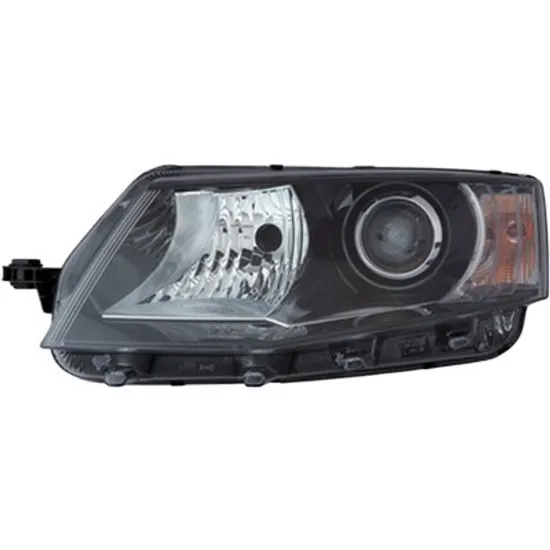 Far stanga SKODA OCTAVIA 3 2012->2019 perioada 2012 2013 2014 2015 2016 2017 pana la an de fabricatie 2017, fara motor reglaj, fara unitate de control Xenon, cu xenon, semnal transparent, cu reglaj distanta iluminare automat, cu bec D3S Lampa descarcare gaze