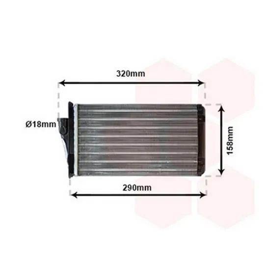 Radiator Incalzire FIAT MULTIPLA 1999-> Calorifer M +/-AC 260x158 Perioada 1999 2000 2001 2002 2003 2004 2005 2006 2007 2008 2009 2010