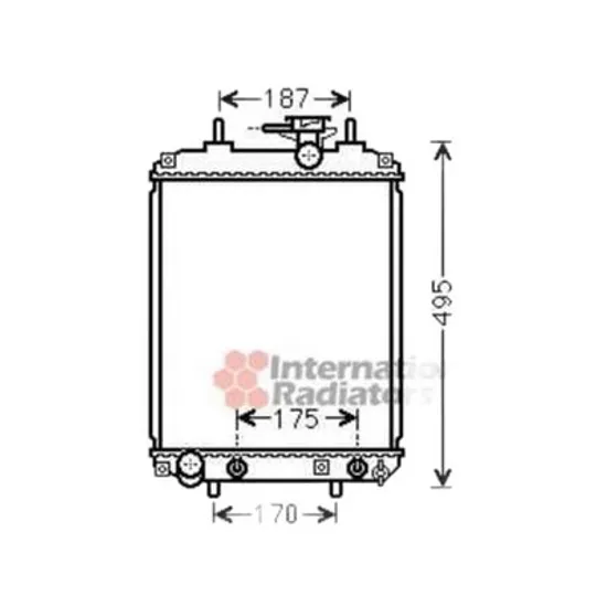 Radiator Motor DAIHATSU SIRION 2005-> Radiator apa pentru cu/fara aer conditionat 1.0i 12V 1.3L 16V (40x31) Perioada 2005 2006 2007 2008 2009 2010