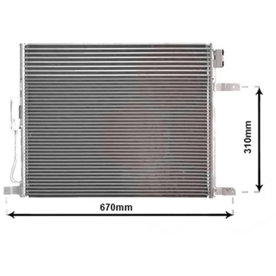 Radiator aer conditionat VW SHARAN 2006->2020 2.0 TDI 125KW 170CP , pentru motor CFGB perioada 2010 2011,2012,2013,2014 2015