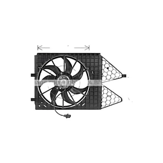 Ventilator motor VW POLO 6R1 2009->2020 pentru 1.0 TSI, perioada 2014 2015 2016 2017 2018 2019