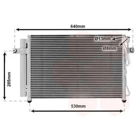 Radiator Aer Conditionat HYUNDAI GETZ 2001->2010 Radiator aer conditionat 1.5 CRDi (51x35x18) Perioada 2002 2003 2004 2005