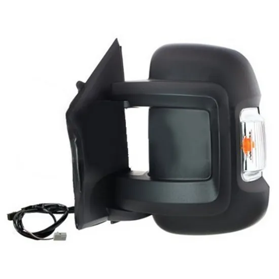 Oglinda CITROEN JUMPER 2006-> Oglinda exterioara electrica cu incalzire scurta (cu semnal si cu senzor) cu lampa pozitie (16W) stanga Perioada 2006 2007 2008 2009 2010 2011 2012 2013 2014 2015 2016 2017 2018