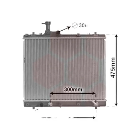 Radiator apa SUZUKI SWIFT 4 2010->2016 pentru 1.2, perioada 2010 2011 2012 2013 2014 2015 2016 2017