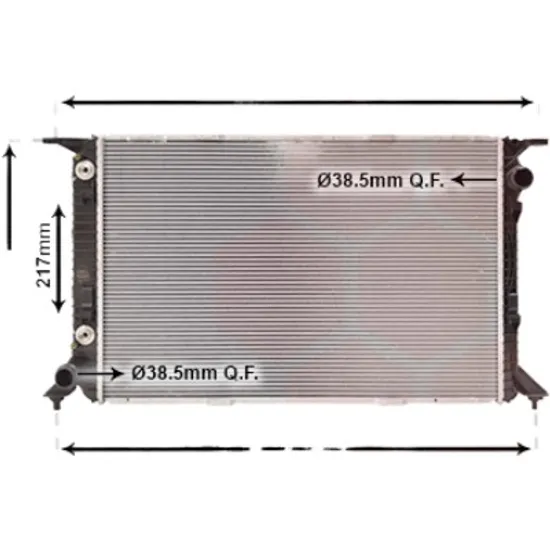 Radiator apa AUDI A5 8T3 2007->2017, A5 Cabriolet 8F7 2009->2017 pentru RS5 quattro, perioada 2010 2011 2012 2013 2014 2015 2016 2017