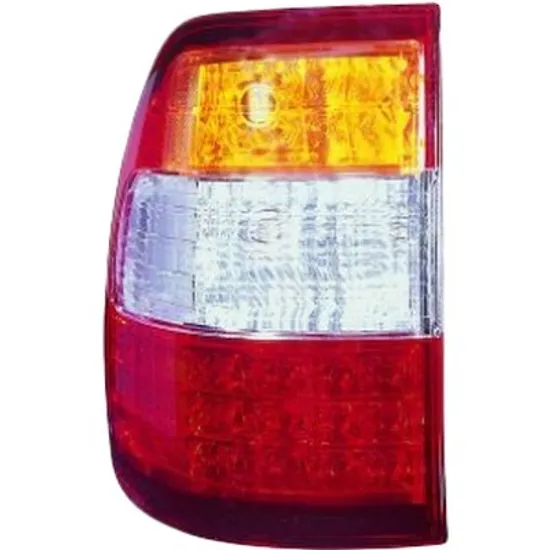 Lampa stop spate dreapta TOYOTA LAND CRUISER J1 1998->2008 perioada 1998 1999 2000 2001 2002 2003 2004 2005 2006 2007 , rosu, semnal galben, exterior, cu bec LED