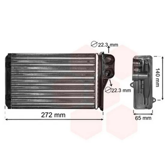 Radiator Incalzire PEUGEOT 207 2006->2015 Calorifer M cu /fara aer conditionat 234x157 VALEO TYPE Perioada 2006 2007 2008 2009 2010 2011 2012
