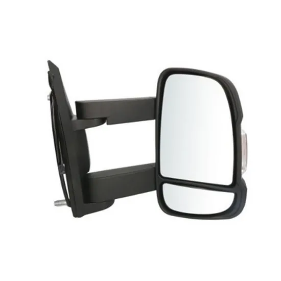 Oglinda PEUGEOT BOXER 2006-> Oglinda exterioara electrica cu incalzire (brat lung) (cu semnal si antena) cu lampa pozitie (16W) DREAPTA Perioada 2014 2015 2016 2017 2018 2019 2020