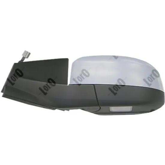 Oglinda exterioara stanga FORD MONDEO 4 2007->2015 perioada 2009 2010 2011 2012 2013 2014 2015 pana la an de fabricatie 09/2010, cu lampa podea, cu lumini de pozitie, cu incalzire, rabatare electrica, prevopsit grund