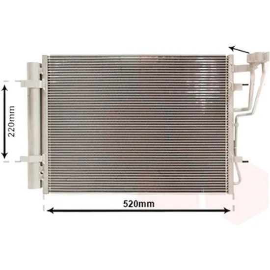 Radiator aer conditionat RENAULT MEGANE III Grandtour 2008-> 2.0 dCi 118KW 160CP , pentru motor M9R 610 perioada 2009 2010,2011,2012,2013 2014
