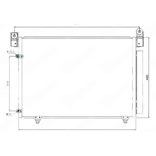 Radiator Aer Conditionat MAZDA MPV 2 1999->2006 Radiator condensator aer conditionat 2.0-2.3-3.0i benzina - 2.0 TDi diesel (670x460) Perioada 1999 2000 2001 2002 2003 2004 2005 2006