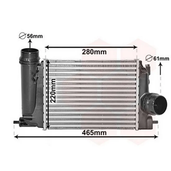 Intercooler RENAULT KADJAR 2015-> Radiator intercooler 1 5 DCi 282x217x62 VALEO Perioada 2016 2017 2018 2019