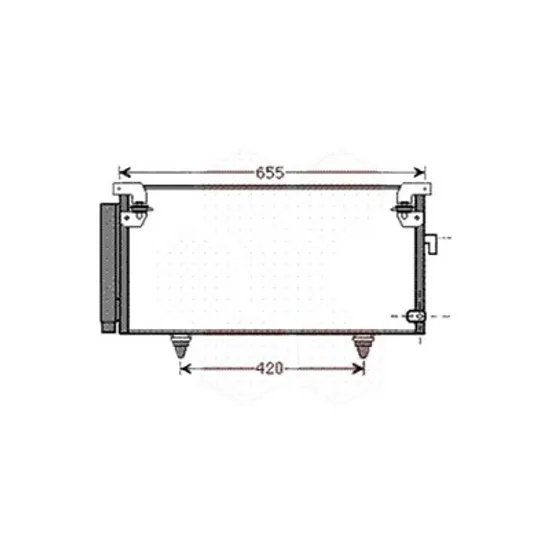 Radiator aer conditionat HYUNDAI TUCSON 3 2015->2020 pentru 1.6 New GL/GLS/Top Turbo, 1.6 T-GDi, perioada 2015 2016 2017 2018 2019 2020