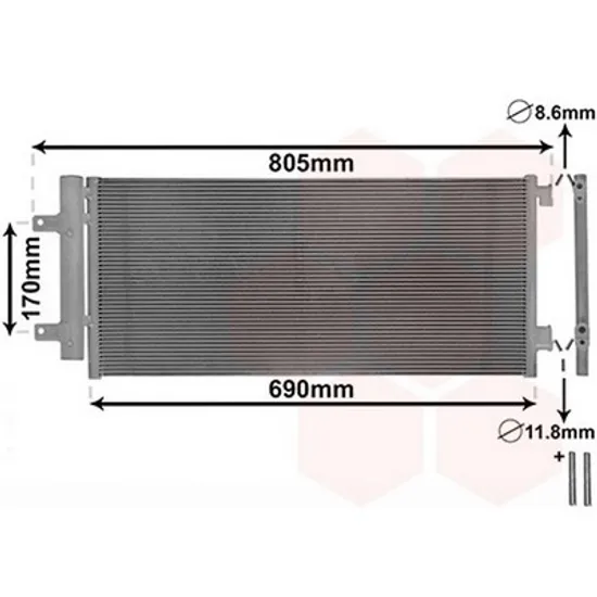 Radiator Aer Conditionat OPEL ASTRA K 2015->2021 Radiator aer conditionat toate modelele benzina/diesel TURBO Perioada 2016 2017 2018 2019 2020 2021 2022