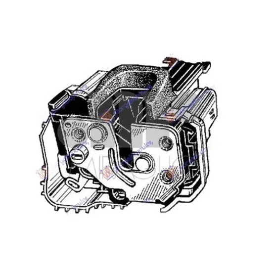 Broasca Usa PEUGEOT BIPPER 2008-> Inchizator usa culisanta mecanic dreapta, Perioada 2008 2009 2010 2011 2012 2013 2014