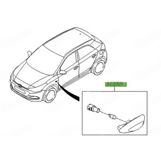 Semnalizator HYUNDAI i20 2014->2020 Semnal (O) DREAPTA Perioada 2018 2019 2020
